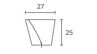 Convex Πόμολο Επίπλων 751-27