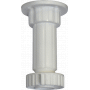 HardPlast Πόδι Ντουλαπιών Πλαστικό με Φαρδύ Πέλμα Λευκό 10cm