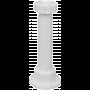 HardPlast Πόδι Ντουλαπιών Πλαστικό με Φαρδύ Πέλμα Λευκό 15cm