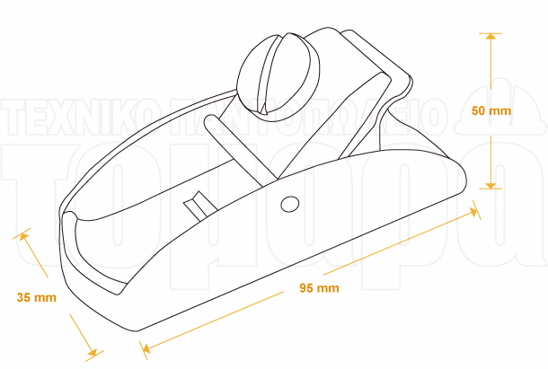 Σχεδιάγραμμα Ροκανιού Tactix Μίνι με Λάμα 90mm