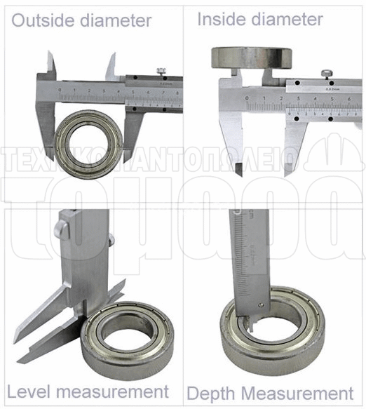 Τρόπος Εφαρμογής Παχύμετρου Ανοξείδωτου 150mm