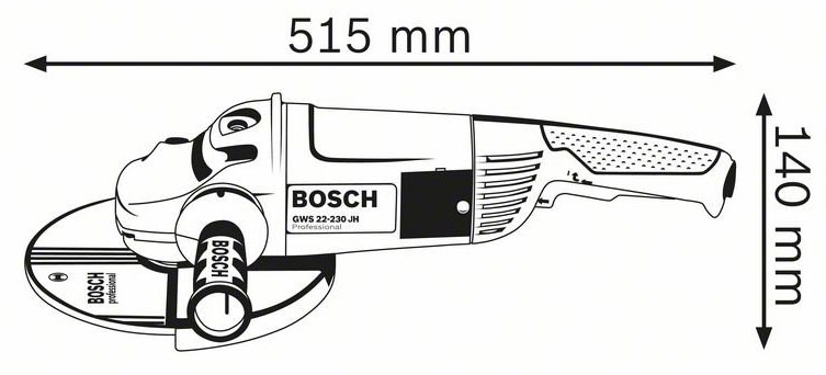 BOSCH Τροχός Γωνιακός GWS 22-230 JH Professional